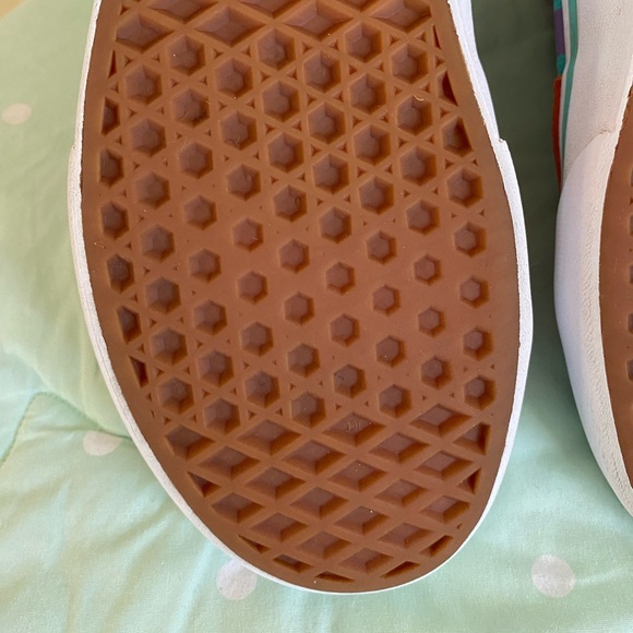 Vans Sk8-Hi Orange and Checkered Sneakers Womens size 8 - Picture 15 of 16